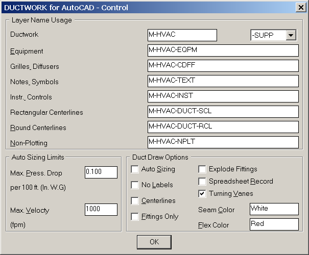 Revised and expanded Control Dialog Box Control Dialog box